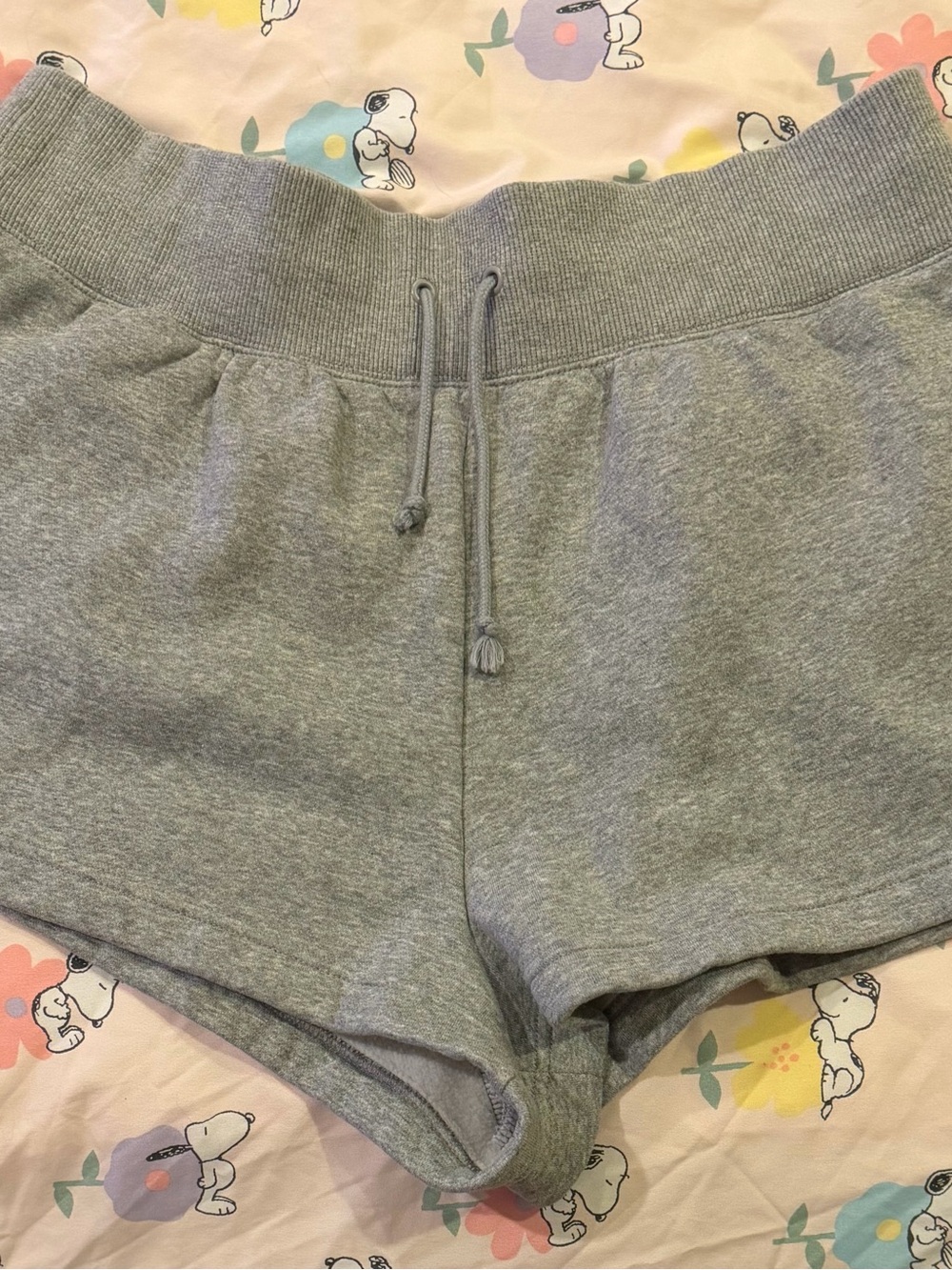Nike Women's Light Gray Athletic Fleece Shorts - Picture 2 of 3